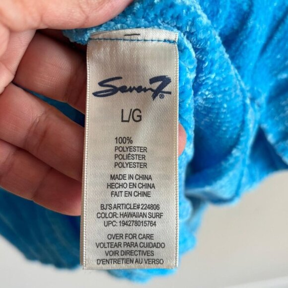 Seven 7 Womens Stylish Chenille Pullover Blue Size Large - Picture 8 of 9